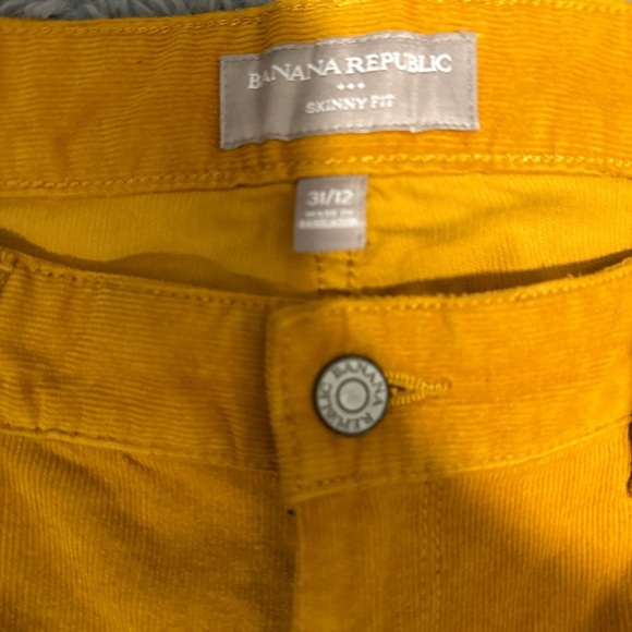 Banana Republic Yellow Corduroy Pants - Picture 2 of 4